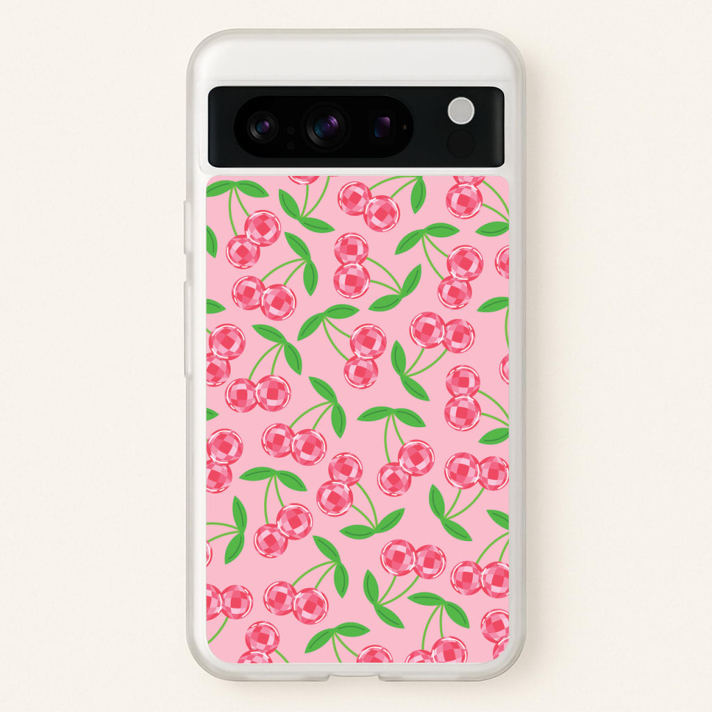 Disco Cherries Pattern - Fruits Phone Case for Google Pixel 8 Pro