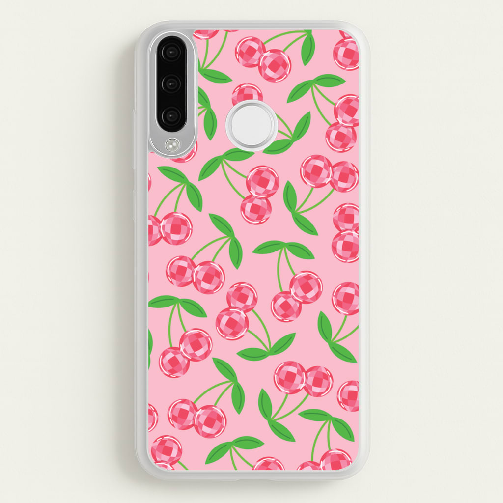 Disco Cherries Pattern - Fruits Phone Case for Huawei P30 Lite