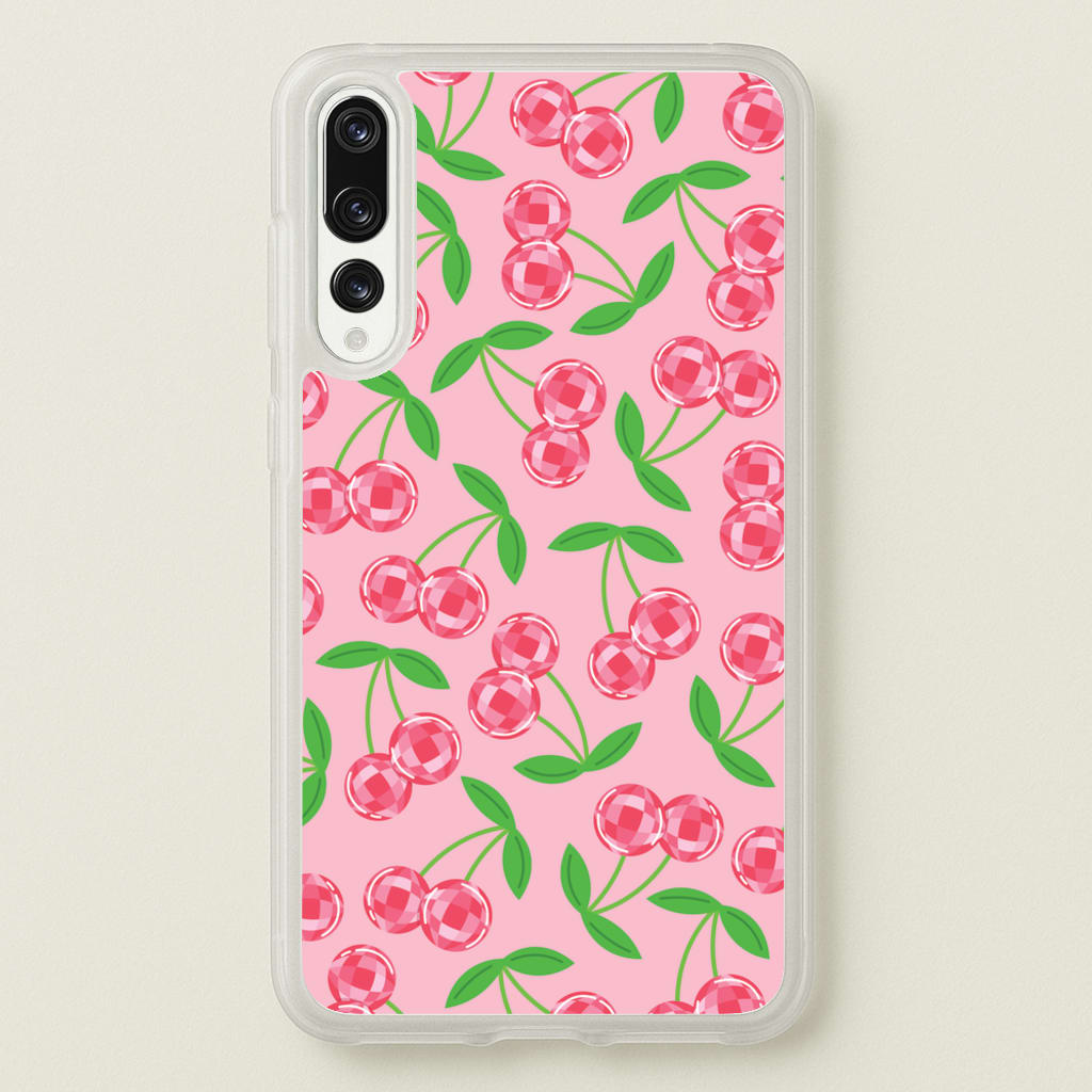 Disco Cherries Pattern - Fruits Phone Case for Huawei P20 Pro