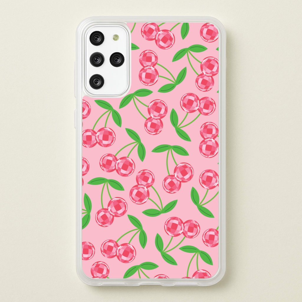 Disco Cherries Pattern - Fruits Phone Case for Galaxy S20 Plus