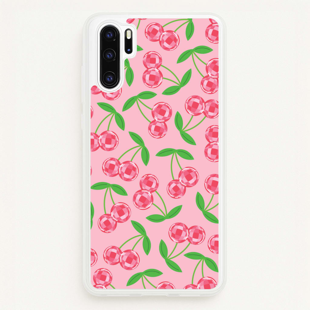 Disco Cherries Pattern - Fruits Phone Case for Huawei P30 Pro