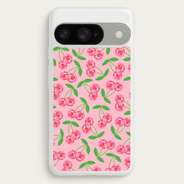Disco Cherries Pattern Phone Case for Google Pixel 10 / 10 Pro
