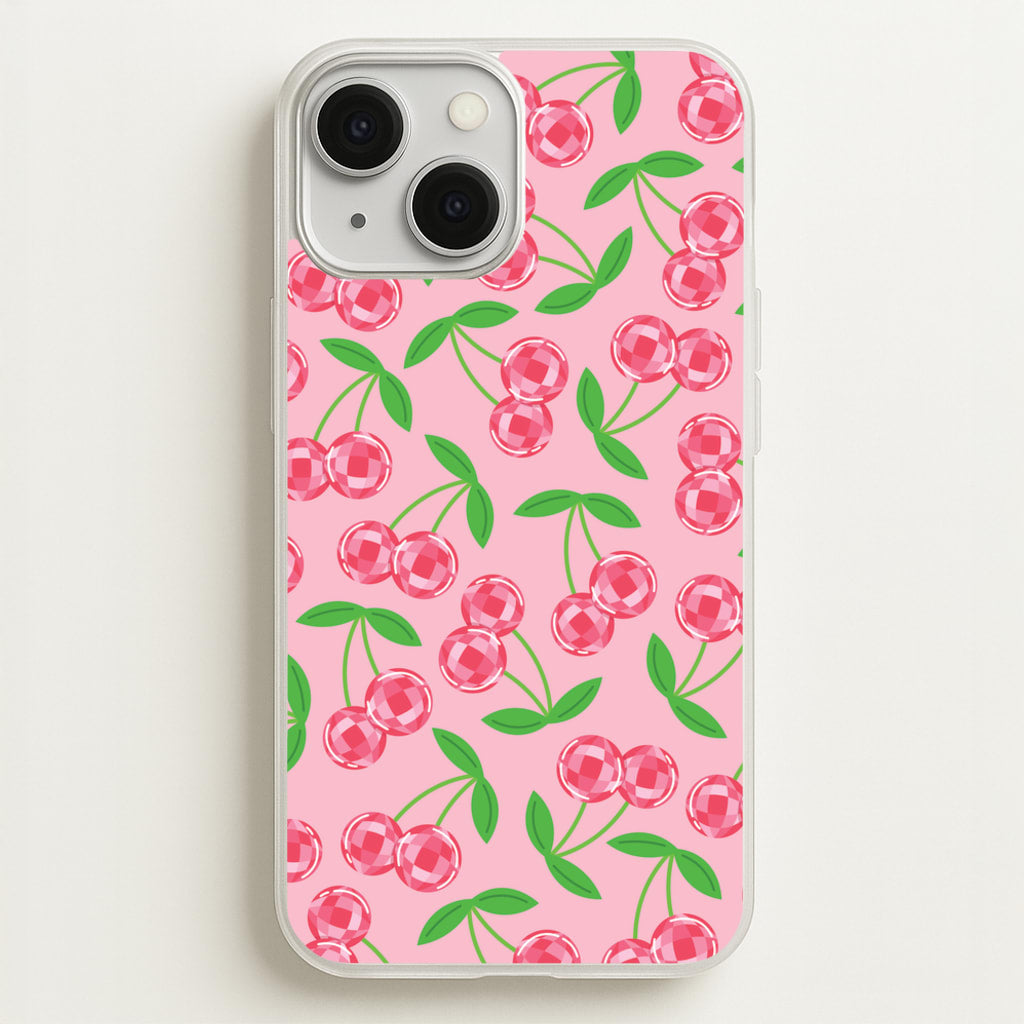 Disco Cherries Pattern - Fruits Phone Case for iPhone 13