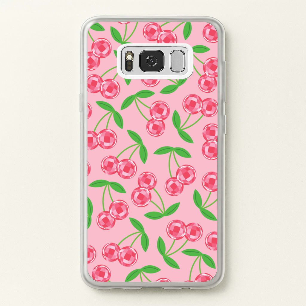 Disco Cherries Pattern - Fruits Phone Case for Galaxy S8