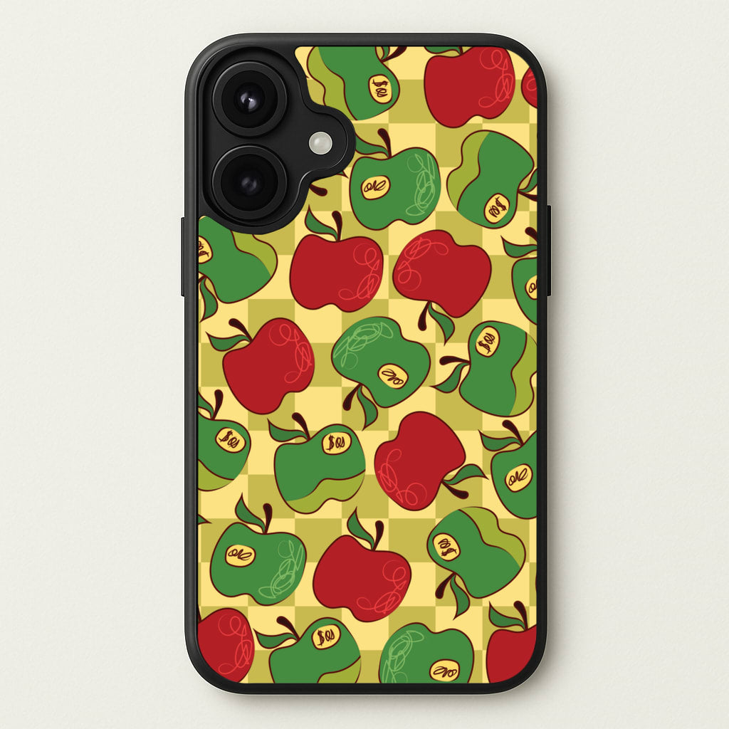 Artsy Apples Pattern Phone Case for iPhone 17