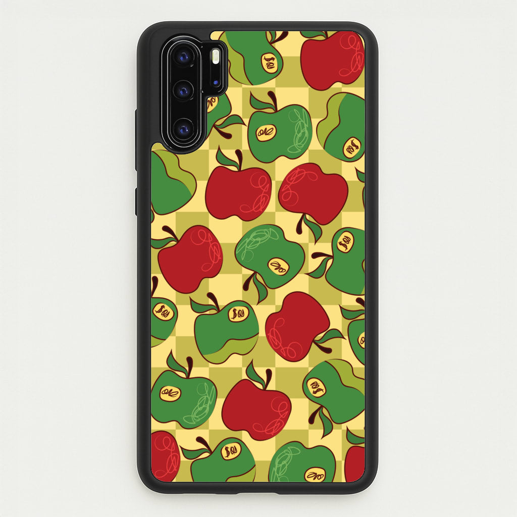 Artsy Apples Pattern - Fruits Phone Case for Huawei P30 Pro