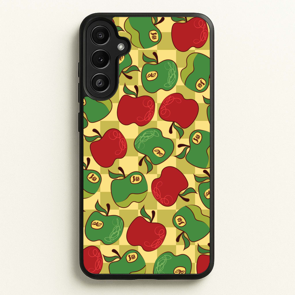 Artsy Apples Pattern - Fruits Phone Case for Galaxy A36