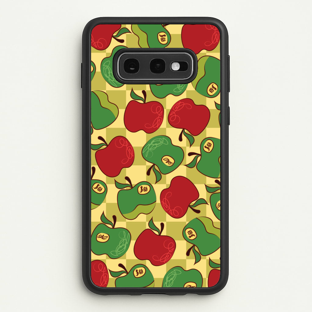 Artsy Apples Pattern - Fruits Phone Case for Galaxy S10e