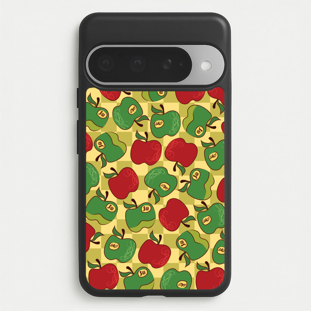 Artsy Apples Pattern Phone Case for Google Pixel 10 Pro XL