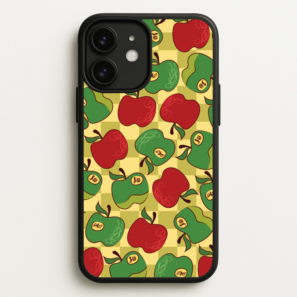 Artsy Apples Pattern - Fruits Phone Case for iPhone 11