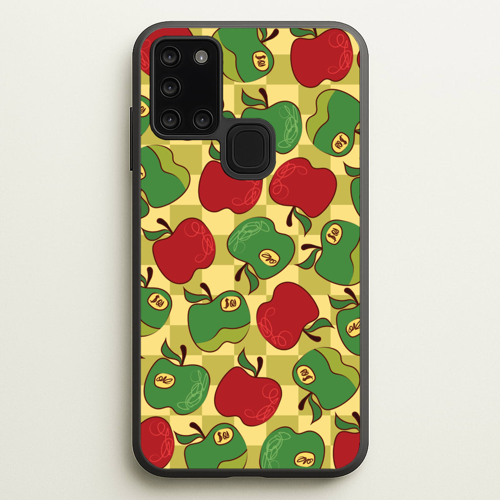 Artsy Apples Pattern - Fruits Phone Case for Galaxy A21s