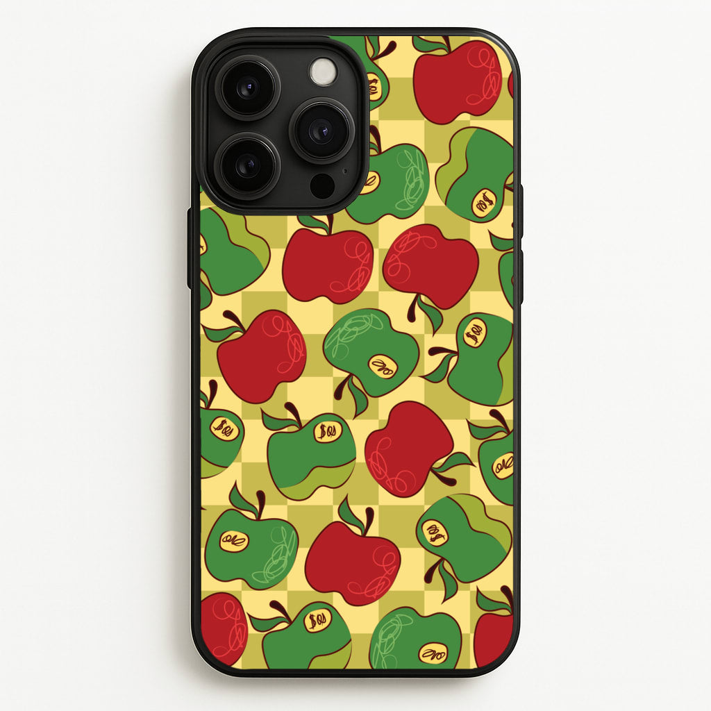 Artsy Apples Pattern - Fruits Phone Case for iPhone 13 Pro Max