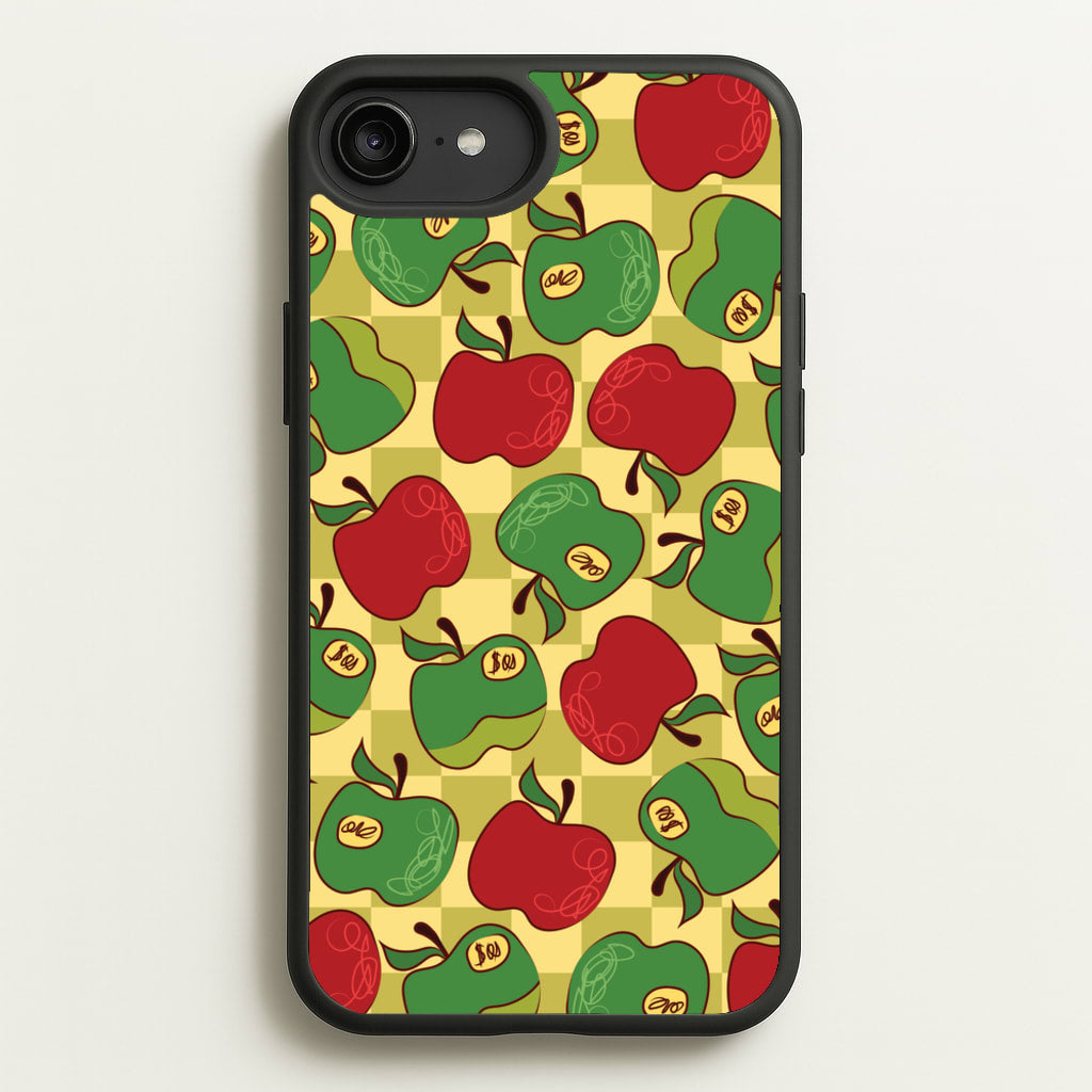 Artsy Apples Pattern - Fruits Phone Case for iPhone 6 Plus / 7 Plus / 8 Plus