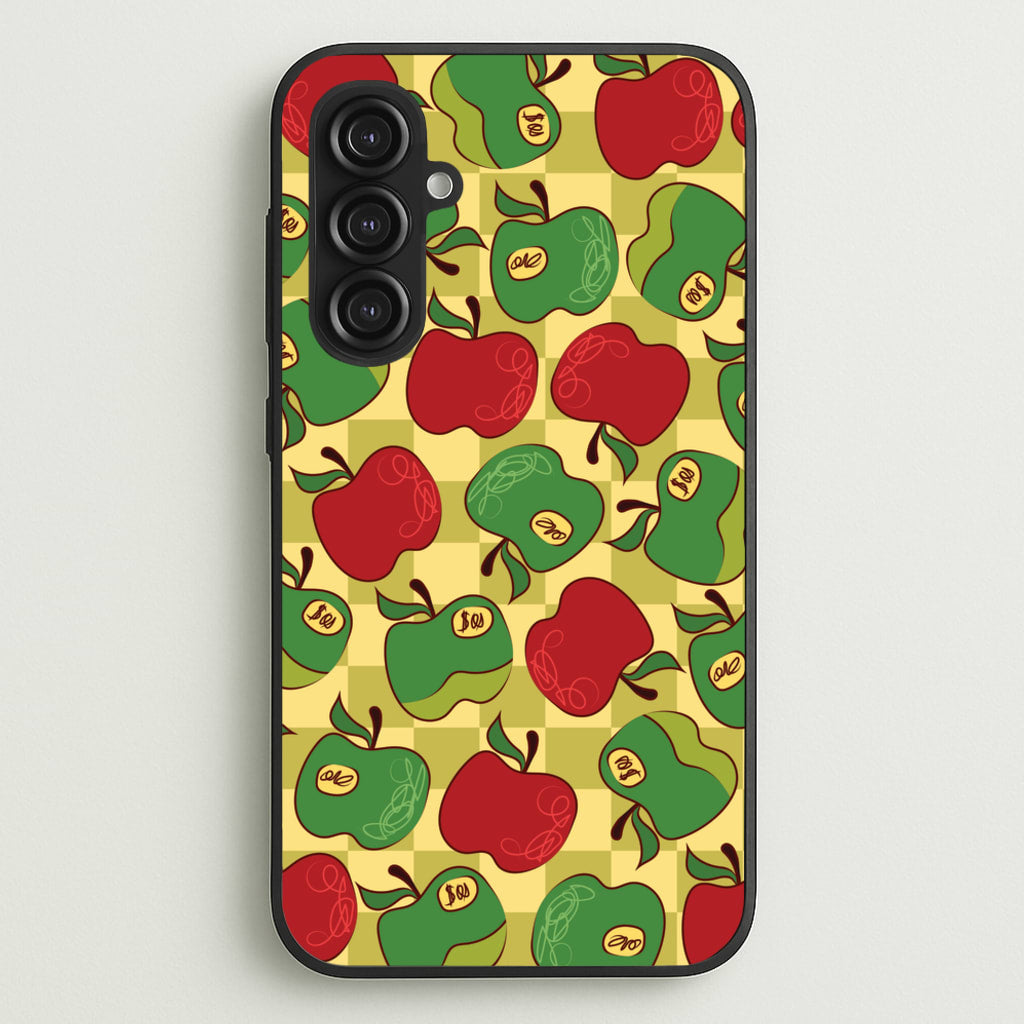 Artsy Apples Pattern - Fruits Phone Case for Galaxy S23FE