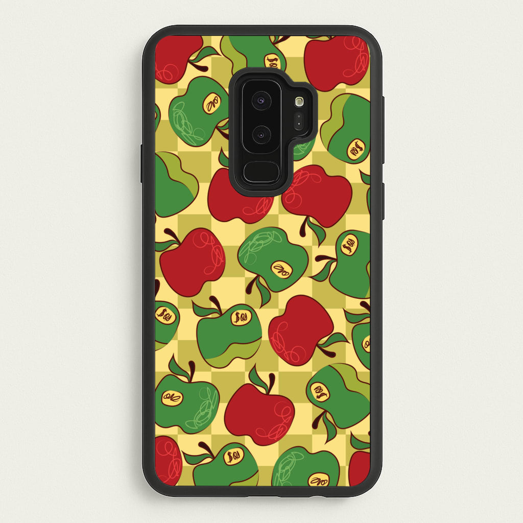 Artsy Apples Pattern - Fruits Phone Case for Galaxy S9 Plus