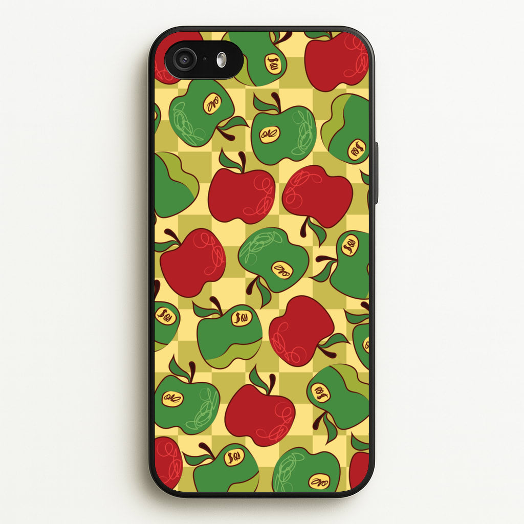 Artsy Apples Pattern - Fruits Phone Case for iPhone 5 / 5s / SE 2016