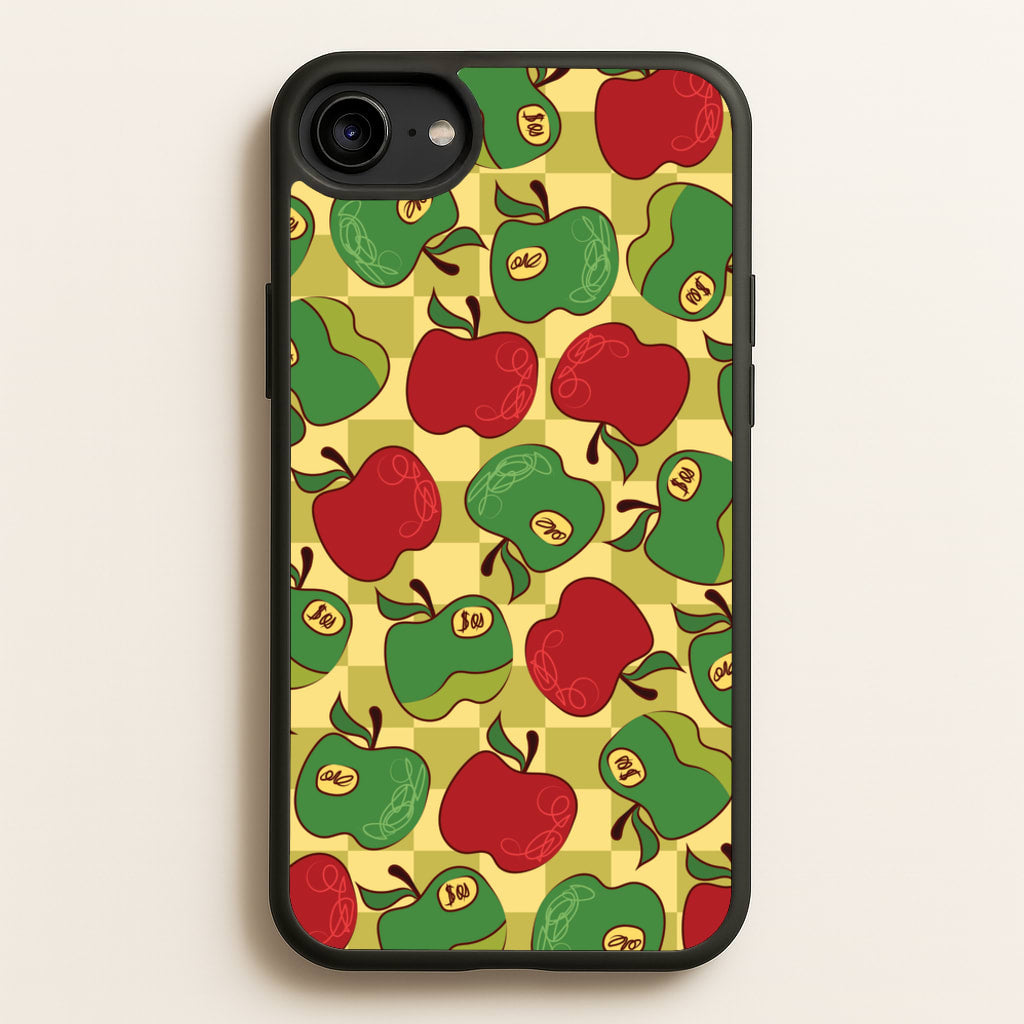 Artsy Apples Pattern - Fruits Phone Case for iPhone 6 / 7 / 8 / SE
