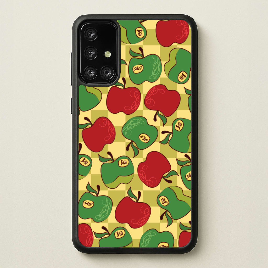 Artsy Apples Pattern - Fruits Phone Case for Galaxy A71