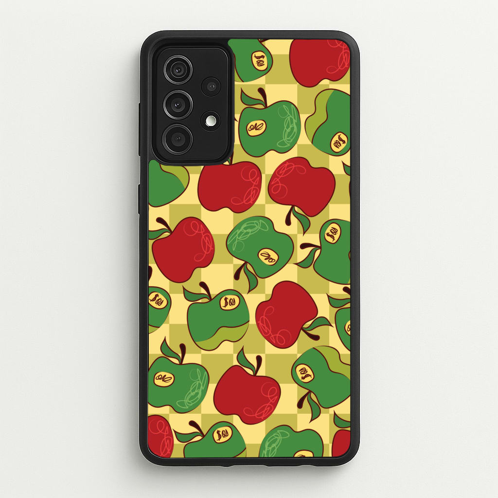 Artsy Apples Pattern - Fruits Phone Case for Galaxy A52 / A52s