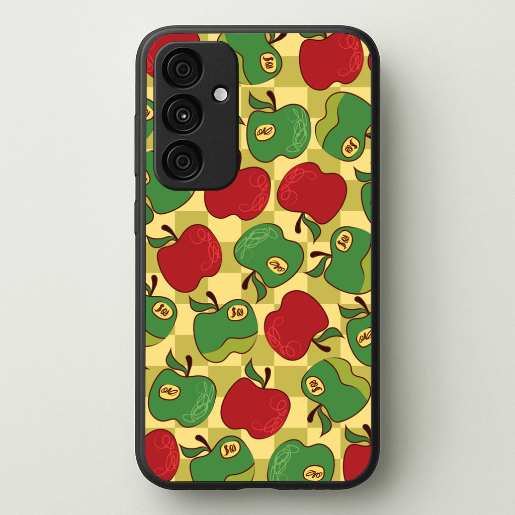 Artsy Apples Pattern - Fruits Phone Case for Galaxy A55