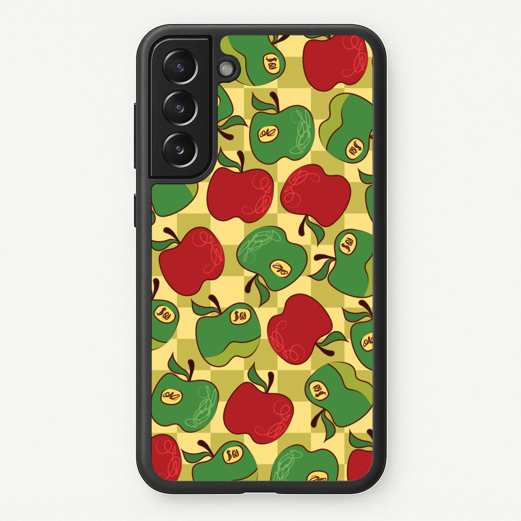 Artsy Apples Pattern - Fruits Phone Case for Galaxy S22 Plus