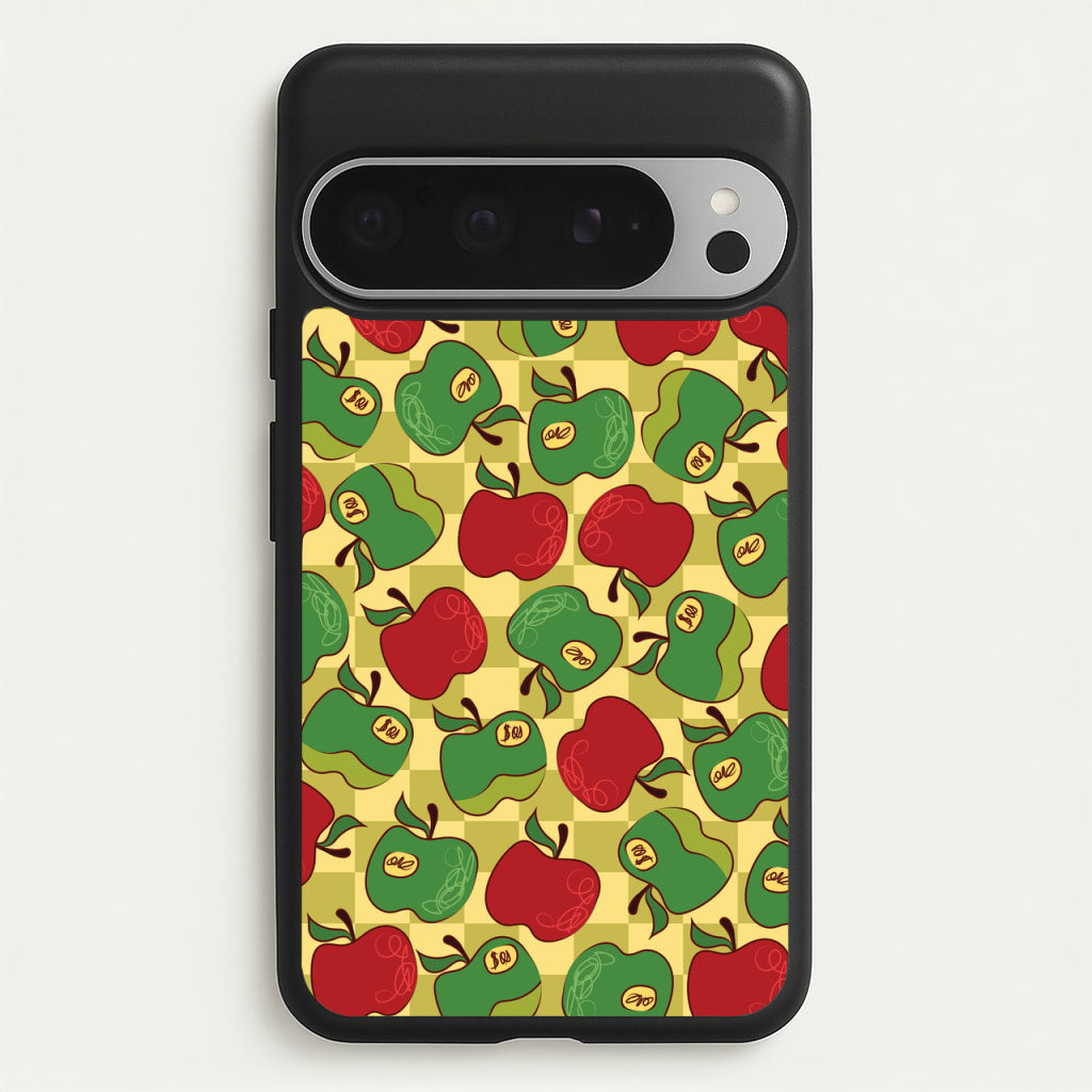 Artsy Apples Pattern - Fruits Phone Case for Google Pixel 9 Pro XL
