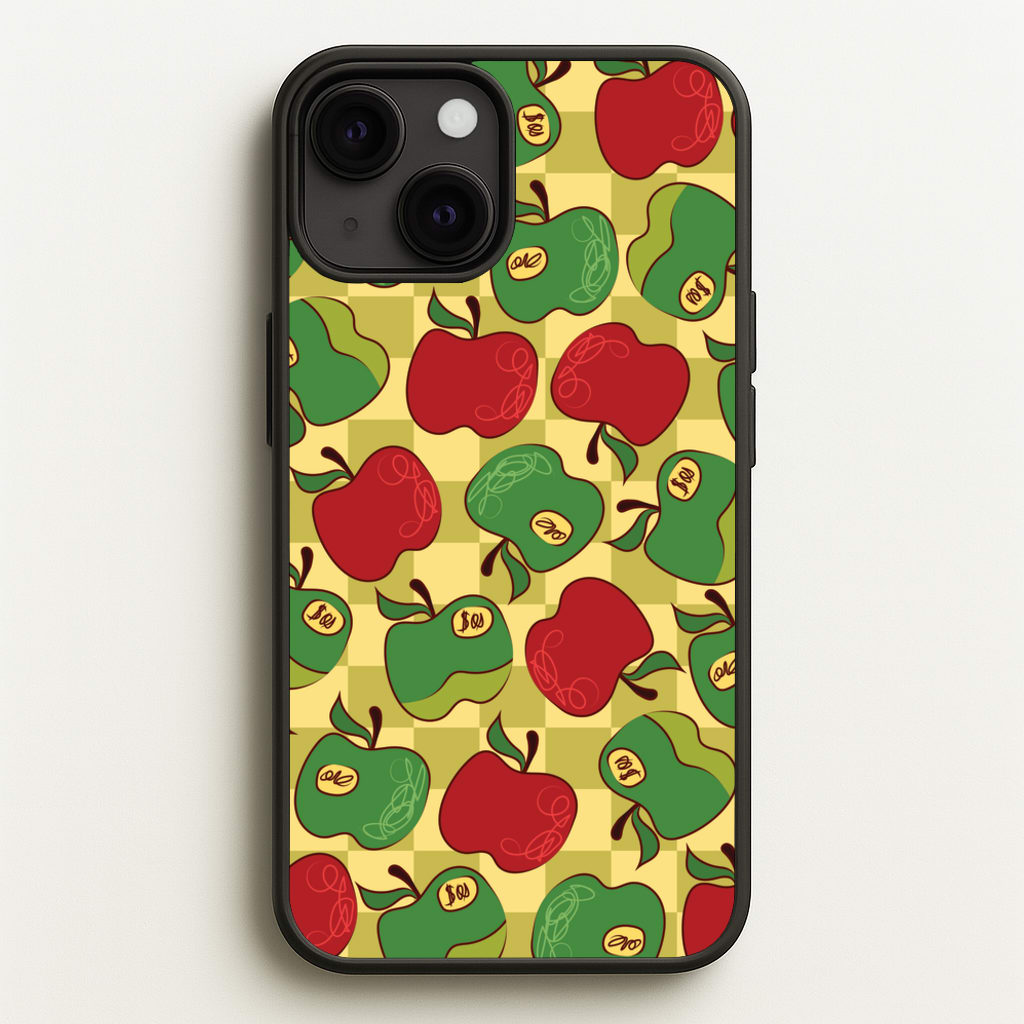 Artsy Apples Pattern - Fruits Phone Case for iPhone 13