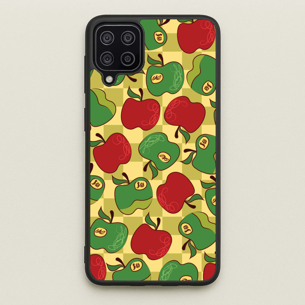 Artsy Apples Pattern - Fruits Phone Case for Galaxy A12
