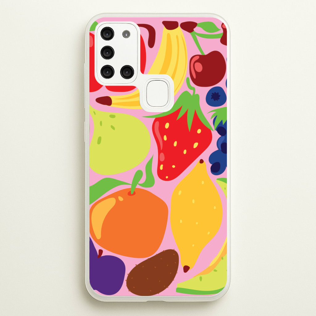 Abstract Fruits - Fruits Phone Case for Galaxy A21s
