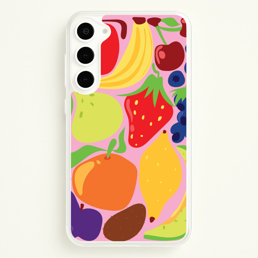 Abstract Fruits - Fruits Phone Case for Galaxy S23