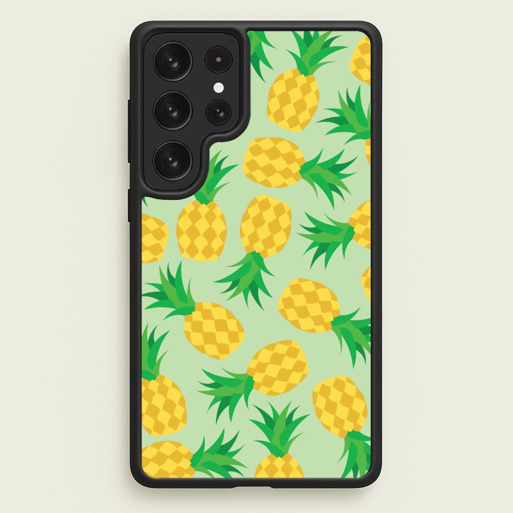 Pineapples Pattern - Fruits Phone Case for Galaxy S23 Ultra
