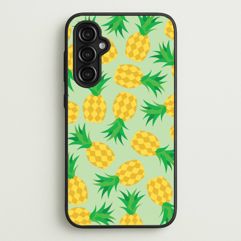Pineapples Pattern - Fruits Phone Case for Galaxy A14