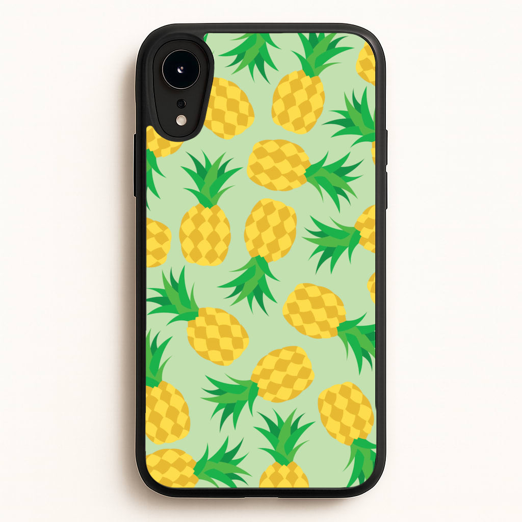 Pineapples Pattern - Fruits Phone Case for iPhone XR