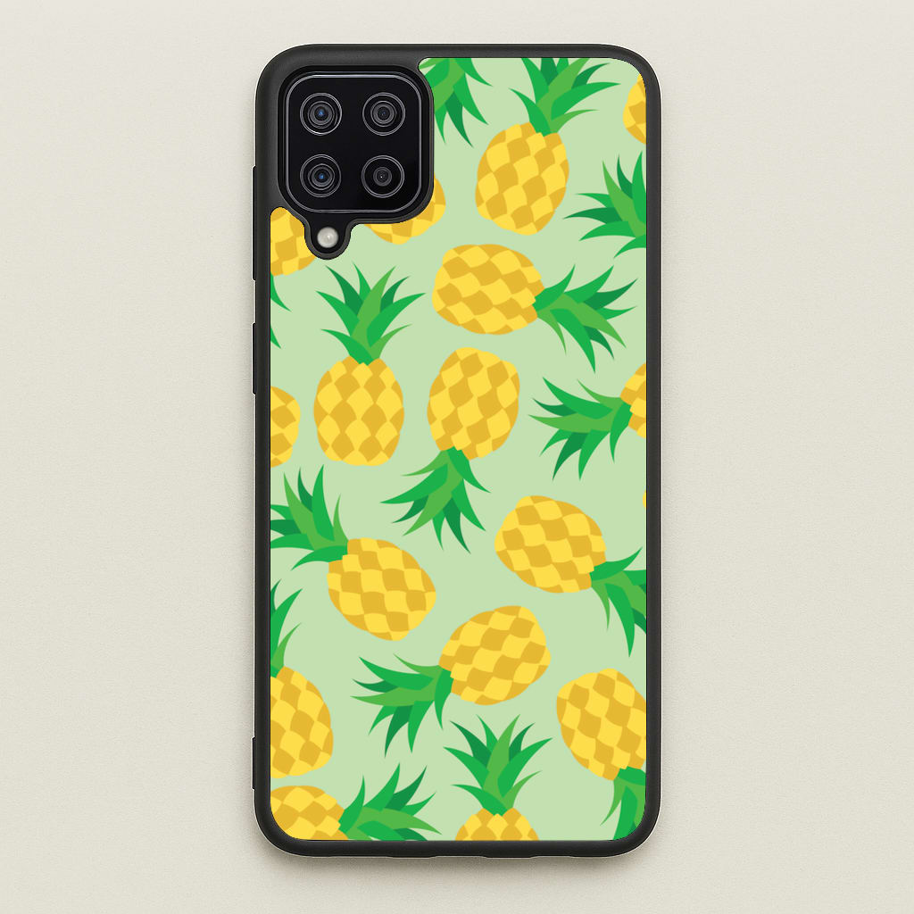 Pineapples Pattern - Fruits Phone Case for Galaxy A12