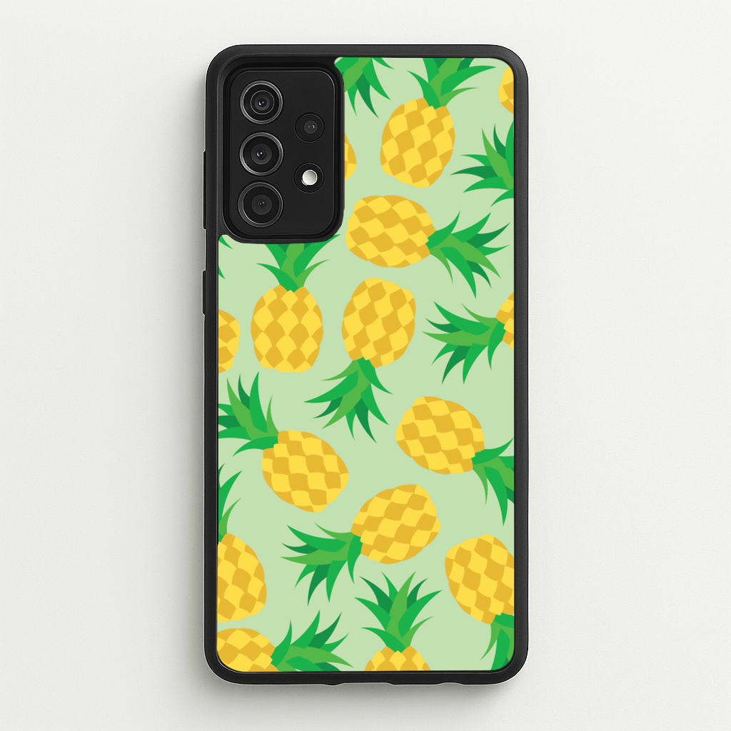 Pineapples Pattern - Fruits Phone Case for Galaxy A52 / A52s