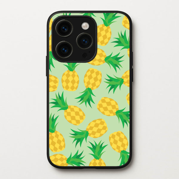 Pineapples Pattern - Fruits Phone Case for iPhone 15 Pro