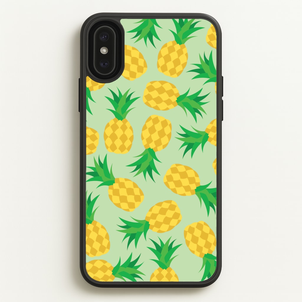 Pineapples Pattern - Fruits Phone Case for iPhone XS Max