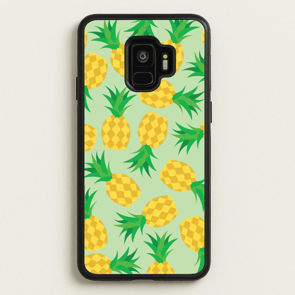 Pineapples Pattern - Fruits Phone Case for Galaxy S9