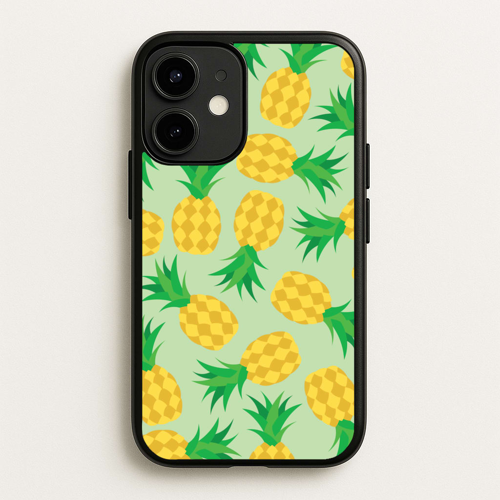 Pineapples Pattern - Fruits Phone Case for iPhone 12 Mini