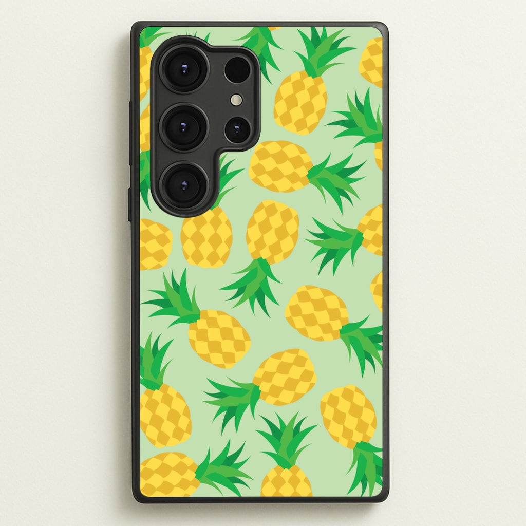 Pineapples Pattern - Fruits Phone Case for Galaxy S25 Ultra