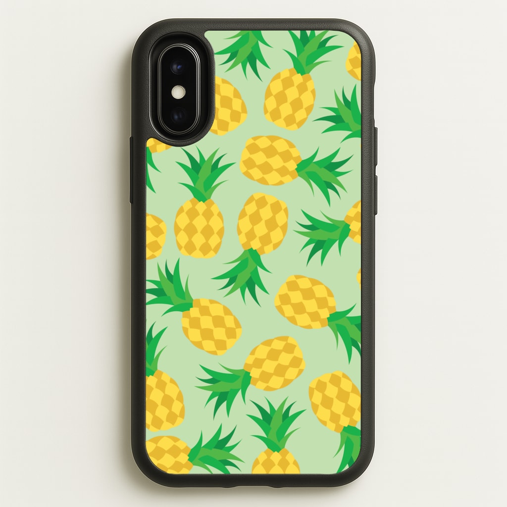 Pineapples Pattern - Fruits Phone Case for iPhone X / XS