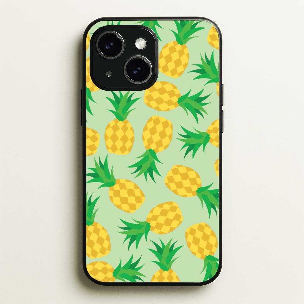 Pineapples Pattern - Fruits Phone Case for iPhone 15 Plus