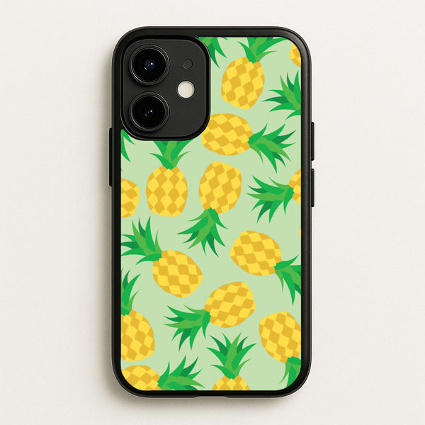 Pineapples Pattern - Fruits Phone Case for iPhone 12 / 12 Pro