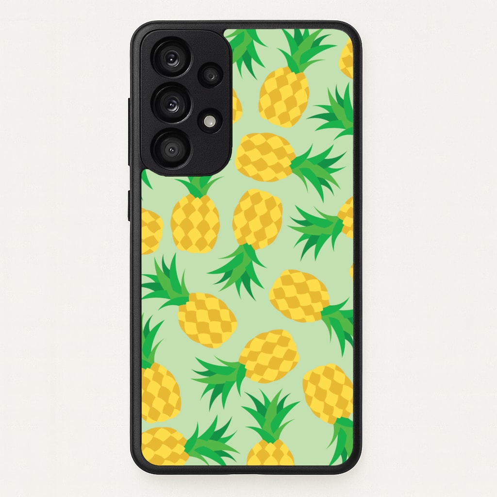 Pineapples Pattern - Fruits Phone Case for Galaxy A53