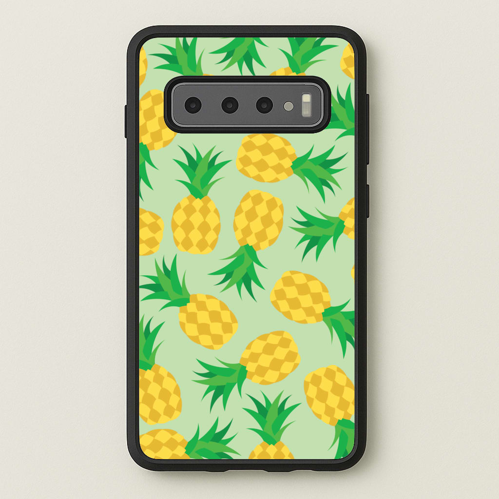 Pineapples Pattern - Fruits Phone Case for Galaxy S10