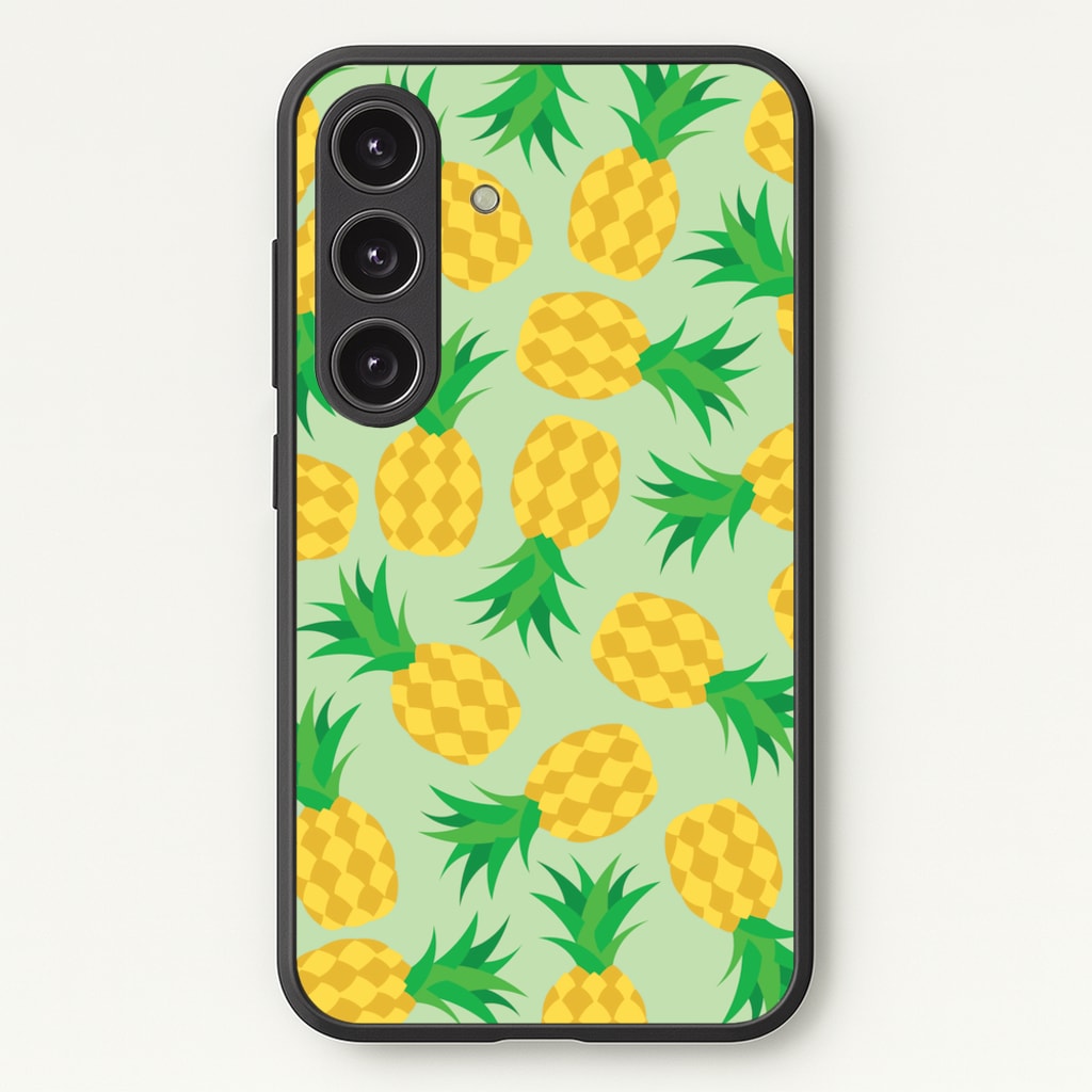 Pineapples Pattern - Fruits Phone Case for Galaxy S24 Plus