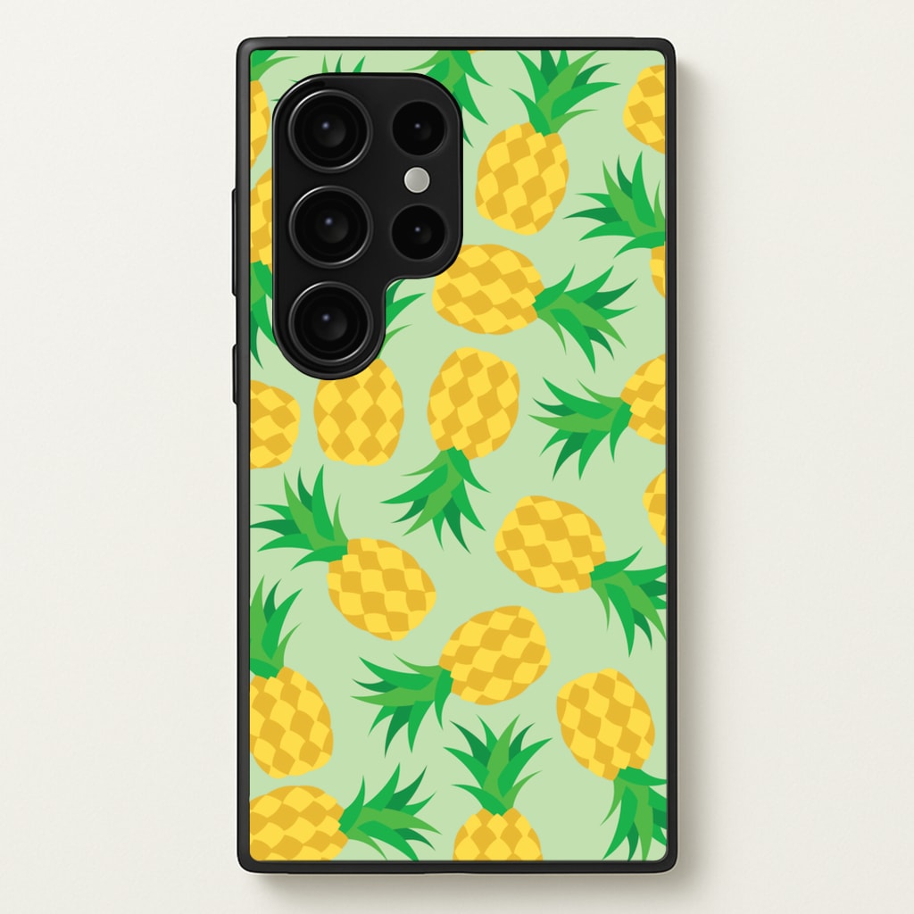 Pineapples Pattern - Fruits Phone Case for Galaxy S24 Ultra