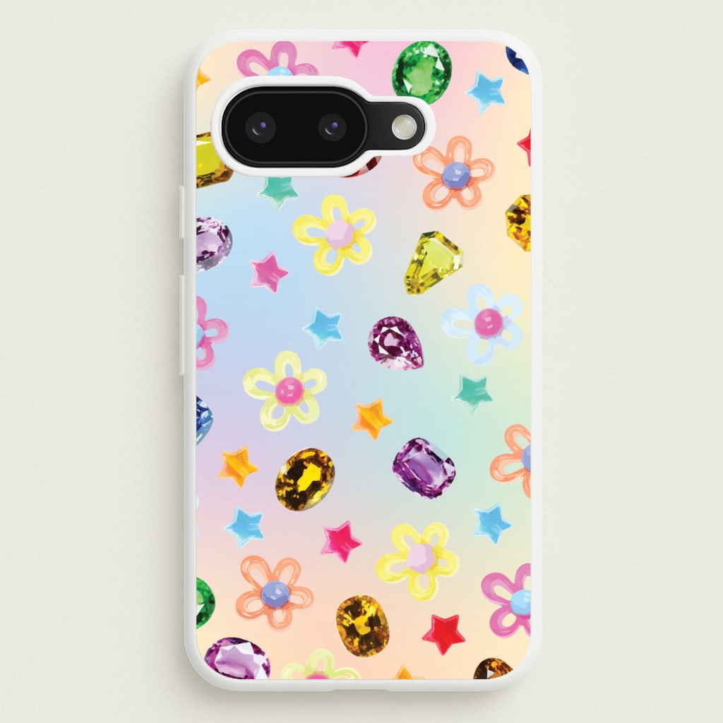 Gradient Rainbow Gems Pattern - Patterns Phone Case for Google Pixel 9a