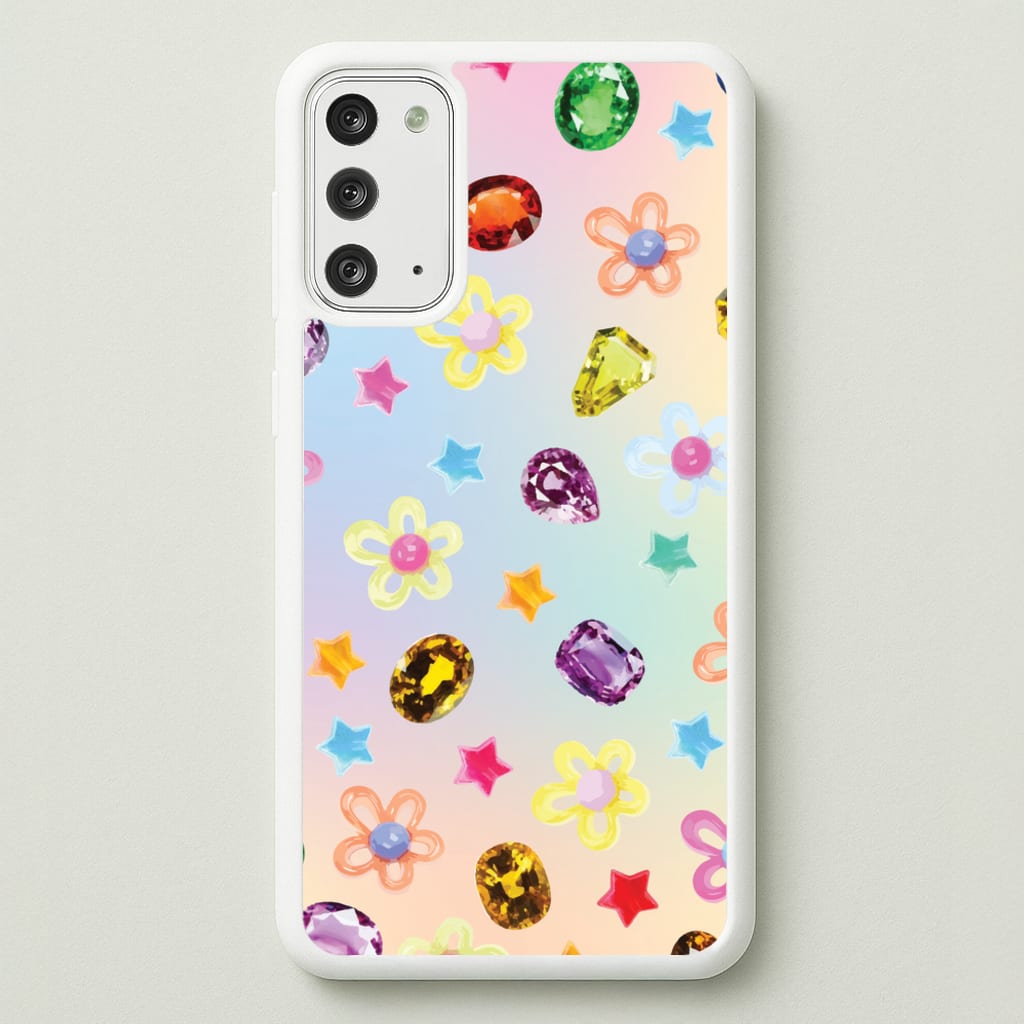 Gradient Rainbow Gems Pattern - Patterns Phone Case for Galaxy Note 20