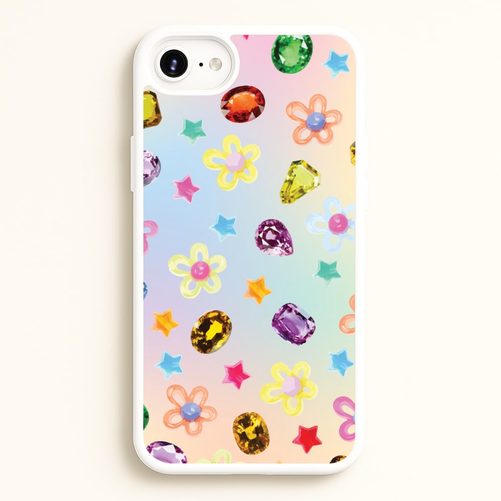 Gradient Rainbow Gems Pattern - Patterns Phone Case for iPhone 6 Plus / 7 Plus / 8 Plus